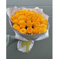 Букет из 35 роз Палмарес 60 см с упаковкой