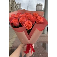 Букет из 13 роз 60см ВОВ с упаковкой и лентой Букет из 13 роз 60см ВОВ с упаковкой и лентой